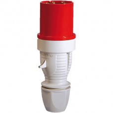 Stecker CEE 5L 63A 6h rot IP44 mit Kabelverschraubung