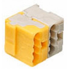 Micro-Buchsenklemme KNX WAGO Contact 2×4×1mm² lichtgrau/gelb - 50stk