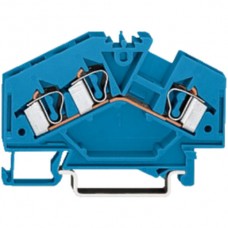 3-Leiter-Klemme-Wago 4mm2 blau