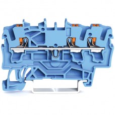 Durchgangsklemme WAGO TopJob-S 2.5mm² 3L blau Serie 2202 - 1 Stück