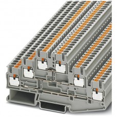 Dreistockklemme Push-in 0,14-4mm² grau
