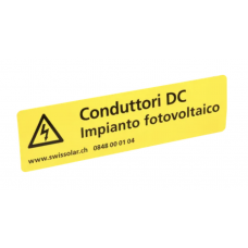 Kleber «DC-Leitung» italienisch