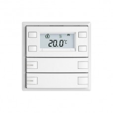 RTH-Taster KNX EDIZIO.liv SNAPFIX mit RGB-LED 2xTaste 2-Tastenbedienung weiss G A