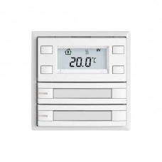 RTH-Taster KNX EDIZIO.liv SNAPFIX mit RGB-LED Papiereinlage 2xTaste 2-Tastenbedienung weiss G A