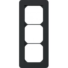 Abdeckrahmen kallysto.trend 3×1 schwarz 94×214mm