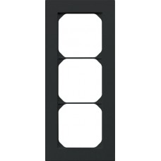 Abdeckrahmen kallysto.pro 3×1 schwarz 94×214mm