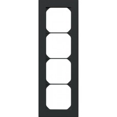 Abdeckrahmen kallysto.pro 4×1 schwarz 94×274mm