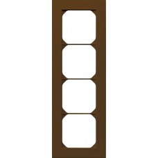 Abdeckrahmen kallysto.pro 4×1 braun 94×274mm