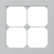 Abdeckrahmen kallysto.pro 2×2 hellgrau 154×154mm