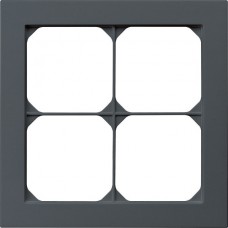 Abdeckrahmen kallysto.pro 2×2 anthrazit 154×154mm