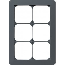 Abdeckrahmen kallysto.trend 3×2 anthrazit 154×214mm