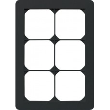 Abdeckrahmen kallysto.trend 3×2 schwarz 154×214mm
