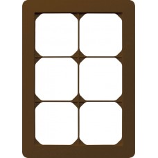 Abdeckrahmen 3x2/2x3 braun kallysto.trend 214x154mm