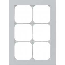 Abdeckrahmen kallysto.pro 3×2 hellgrau 154×214mm