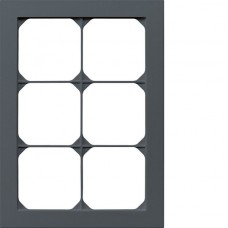Abdeckrahmen kallysto.pro 3×2 anthrazit 154×214mm