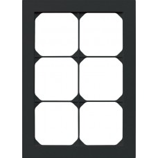 Abdeckrahmen kallysto.pro 3×2 schwarz 154×214mm