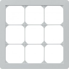 Abdeckrahmen 3x3 hellgrau kallysto.trend 214x214mm