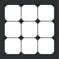 Abdeckrahmen kallysto.pro 3×3 schwarz 214×214mm