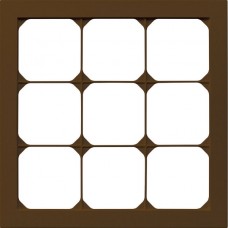 Abdeckrahmen kallysto.pro 3×3 braun 214×214mm
