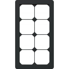 Abdeckrahmen kallysto.trend 4×2 schwarz 154×274mm