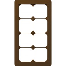 Abdeckrahmen kallysto.trend 4×2 braun 154×274mm