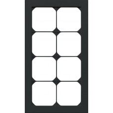 Abdeckrahmen kallysto.pro 4×2 schwarz 154×274mm