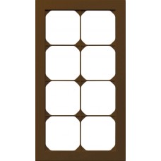 Abdeckrahmen kallysto.pro 4×2 braun 154×274mm