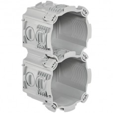 UP-Dose HSB NIS Kombi 2x1 grau 128x71mm T60 Achsdistanz 60 850°C