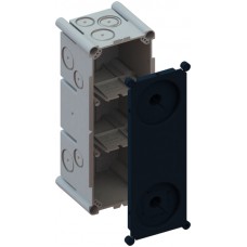 UP-Einlasskasten 3×1 Agro 650°C mit Schutzdeckel, M20/25, grau