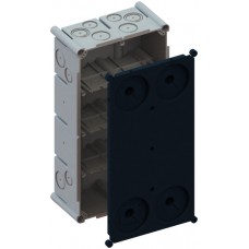 UP-Einlasskasten 4×2 Agro 650°C mit Schutzdeckel, M20/25, grau