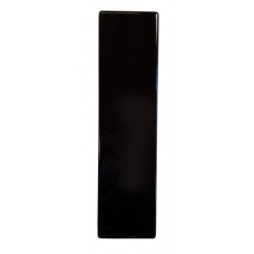Abdeckplatte Silac 5x1 326x86mm schwarz ungebohrt