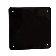 Abdeckplatte 2x2 146x146mm schwarz 4 Eck-Befestigungslöcher