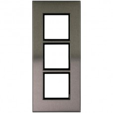 Abdeckrahmen Legrand High End 3×1 Modul Edelstahl