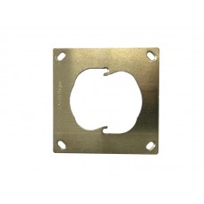Befestigungsplatte 1xGr.II FH 90x90mm Befestigungsloch Distanz 52mm