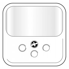 UP-Frontset basico 86x86mm schwarz für Dimmer-Leistungszusatz