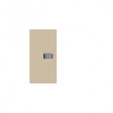 Doppel-Druckknopf kallysto beige für 1 Linse 20x40mm mit Frontlinse