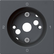 Frontplatte 0-2-0-1 anthrazit kallysto 60x60 für Drehschalter