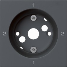 Frontplatte 1-2-1-2 anthrazit kallysto 60x60 für Drehschalter