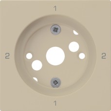 Frontplatte 1-2-1-2 beige kallysto 60x60 für Drehschalter