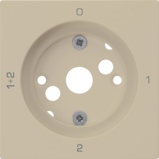 Frontplatte 0-1-1+2-2 beige kallysto 60x60 für Drehschalter