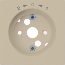 Frontplatte 1->0<-2 beige kallysto 60x60 für Schwenktaster