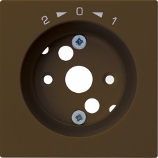 Frontplatte 1->0<-2 braun kallysto 60x60 für Schwenktaster