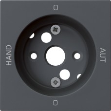 Frontplatte 0-Aut-0-Hand anthrazit kallysto 60x60 für Drehschalter