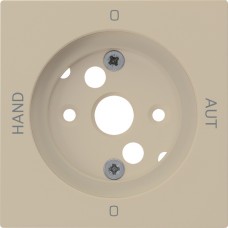 Frontplatte 0-Aut-0-Hand beige kallysto 60x60 für Drehschalter
