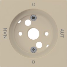 Frontplatte 0-Aut-0-Man beige kallysto 60x60 für Drehschalter