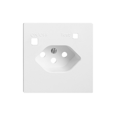 Frontset EDIZIOdue zu FI-Steckdose F, T13, weiss