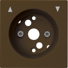 Frontplatte kallysto braun 60x60 für Storendrehsch./-taster