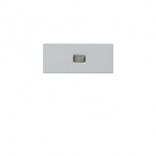 Druckknopf kallysto hellgrau 20x40mm mit Frontlinse