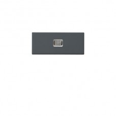 Druckknopf gross kallysto anthrazit mit Linse für Kleinkombi 20x40mm