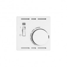 Raumthermostat EDIZIO.liv SNAPFIX mit Schalter 230VAC 50Hz weiss G A